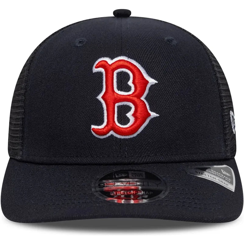 New Era Boston Red Sox Team 9SEVENTY Stretch-Snap Trucker Hat product image 3, provided for visual reference and product