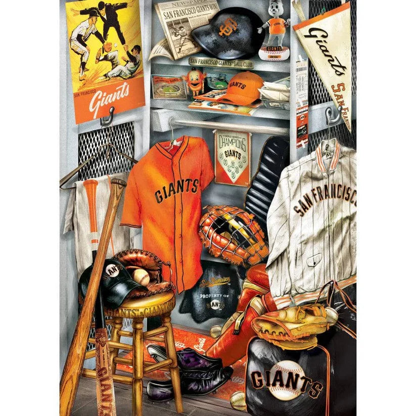 San Francisco Giants - Locker Room 500 Piece Jigsaw Puzzle product image 2, provided for visual reference and product detail