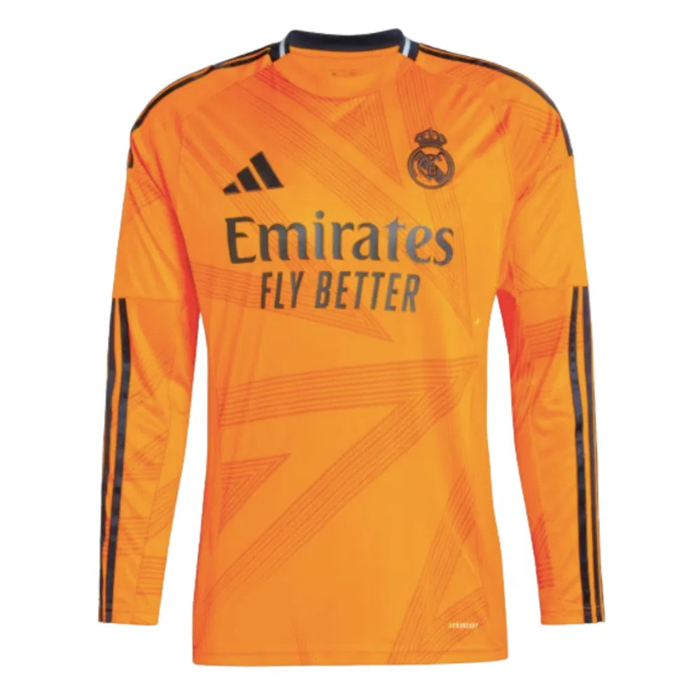 24/25 Real Madrid Away Long Sleeve Jersey product image 1, provided for visual reference and product detail review