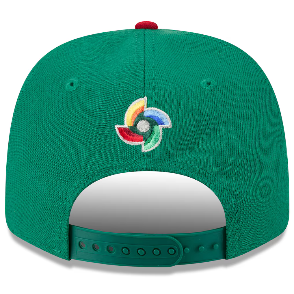 New Era Team Mexico 2026 World Baseball Classic 9SEVENTY Adjustable Hat - Green/Red product image 4, provided for visual