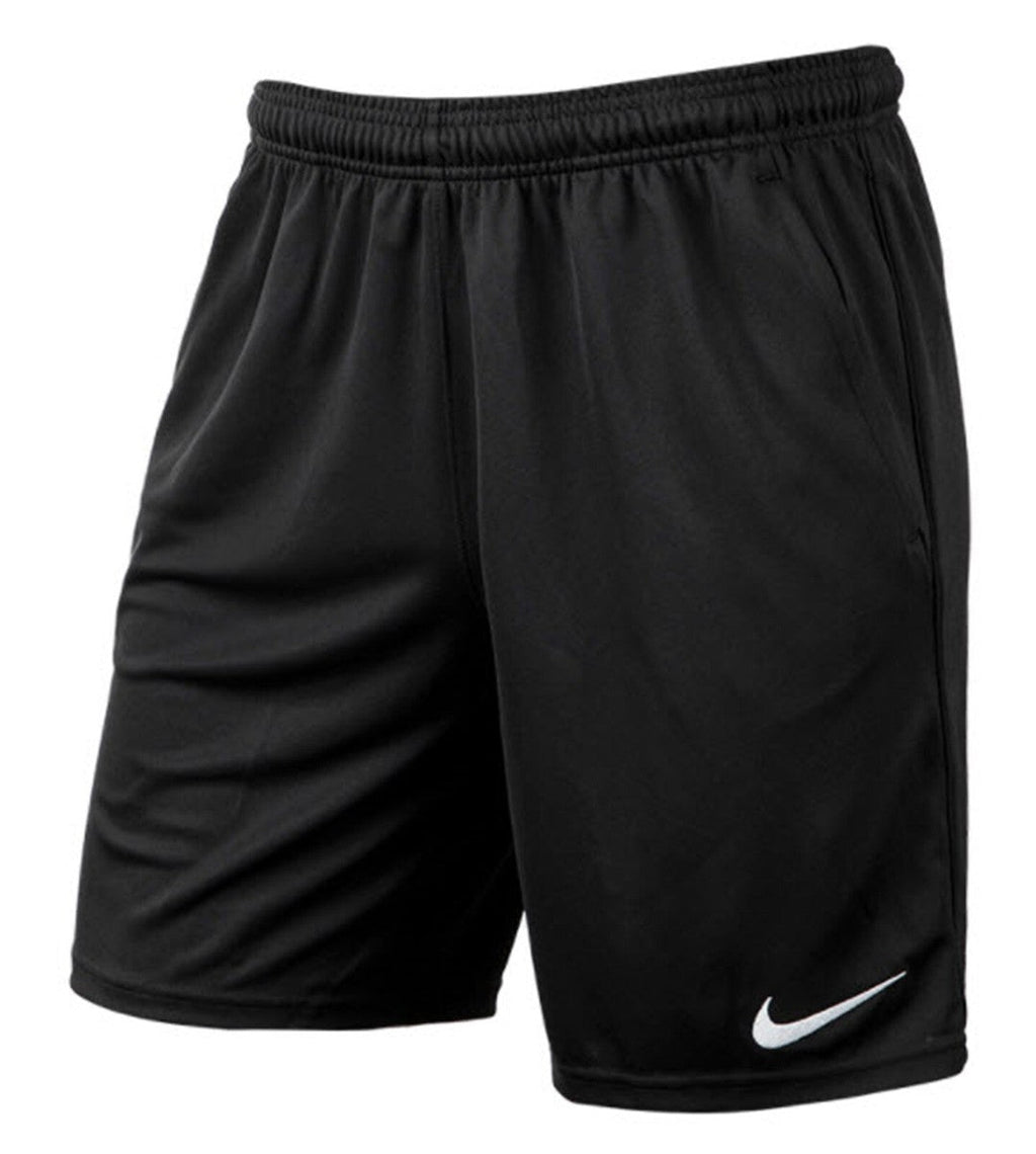 NIKE DRI-FIT PARK SHORTS - Black/White product image 1, provided for visual reference and product detail review