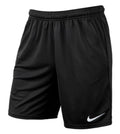 NIKE DRI-FIT PARK SHORTS - Black/White product image 1, provided for visual reference and product detail review