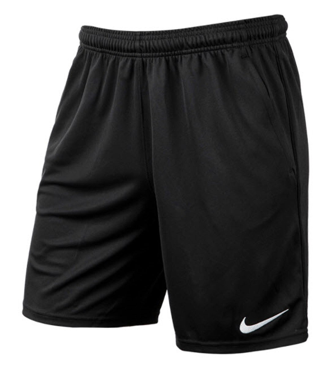 NIKE DRI-FIT PARK SHORTS - Black/White product image 1, provided for visual reference and product detail review