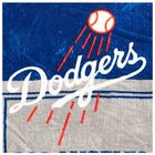 MLB Los Angeles Dodgers Super Soft Royal Plush Raschel Throw Blanket 60"x80" product image 2, provided for visual reference