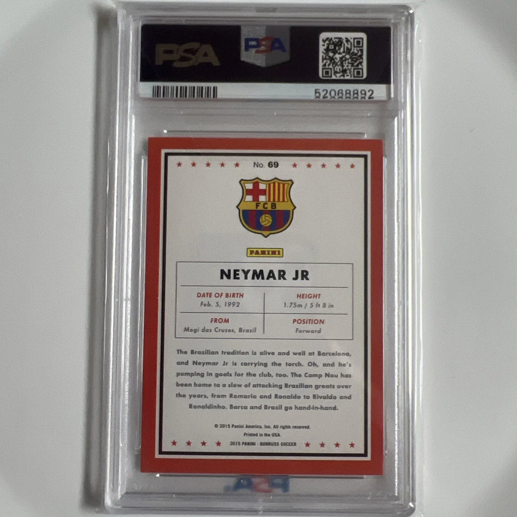 2015 Panini Donruss #69 Neymar Jr. - Psa 9 product image 2, provided for visual reference and product detail review