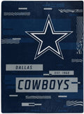 Dallas Cowboys NFL 60" x 80" Royal Plush Rashel Throw Blanket product image 1, provided for visual reference and product