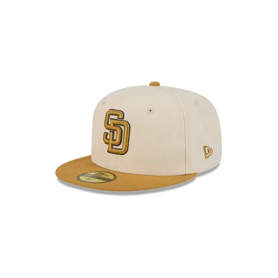 New Era San Diego Padres 2-Tone Color Pack 59FIFTY Fitted Hat-Light Beige/Khaki product image 2, provided for visual