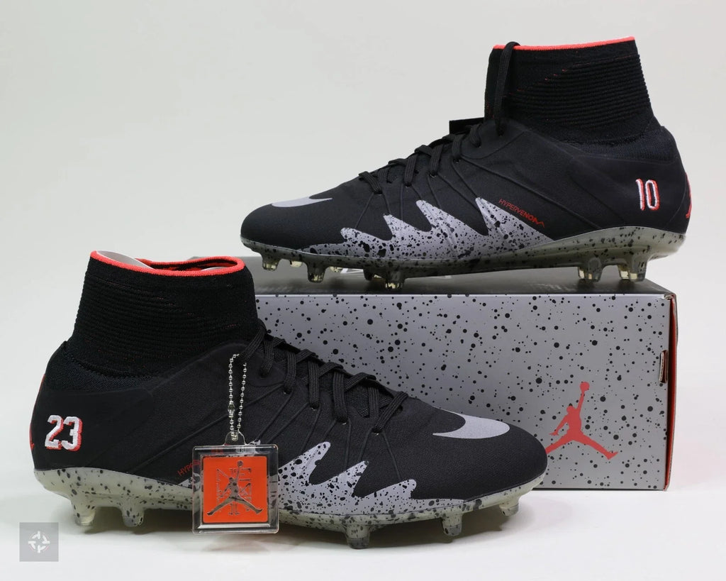 NEYMAR x JORDAN NIKE HYPERVENOM PHANTOM 2 FG 'Black Silver Crimson' product image 12, provided for visual reference and
