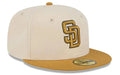 New Era San Diego Padres 2-Tone Color Pack 59FIFTY Fitted Hat-Light Beige/Khaki product image 1, provided for visual