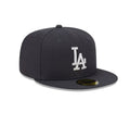 New Era Los Angeles Dodgers 59FIFTY Fitted Hat - Dark Grey Anthracite product image 1, provided for visual reference and