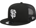 New Era San Francisco Giants 9FIFTY Trucker Snapback- Black/White product image 1, provided for visual reference and product