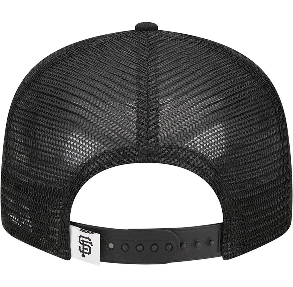 New Era San Francisco Giants 9FIFTY Trucker Snapback- Black/White product image 4, provided for visual reference and product