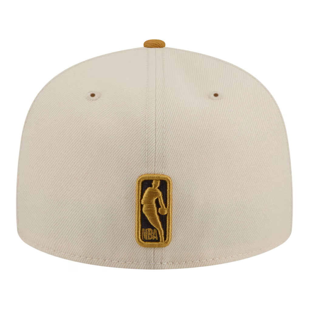 New Era Los Angeles Lakers 2-Tone Color Pack 59FIFTY Fitted Hat-Cream/Tan product image 4, provided for visual reference and