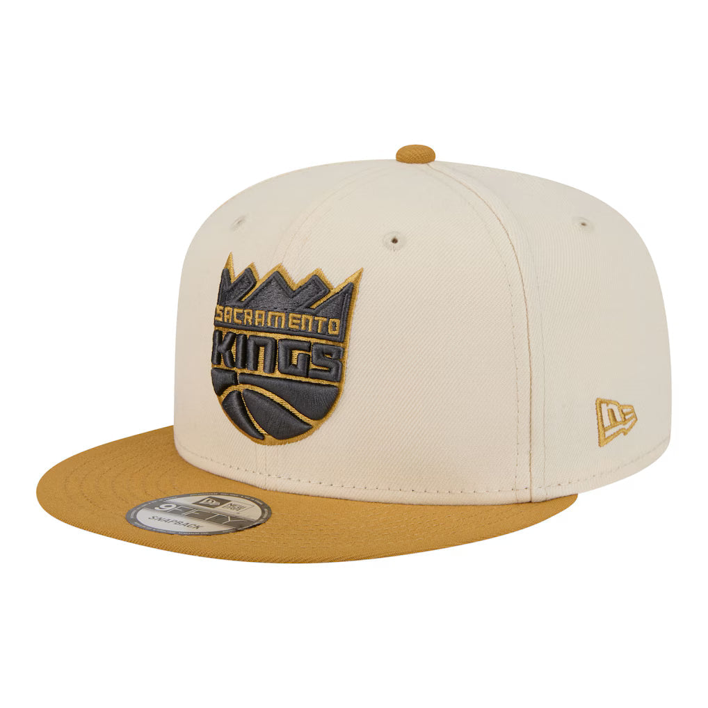 New Era Sacramento Kings Two-Tone Color Pack 9FIFTY Snapback Hat - Cream/Tan product image 3, provided for visual reference