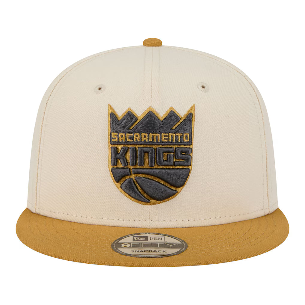 New Era Sacramento Kings Two-Tone Color Pack 9FIFTY Snapback Hat - Cream/Tan product image 2, provided for visual reference