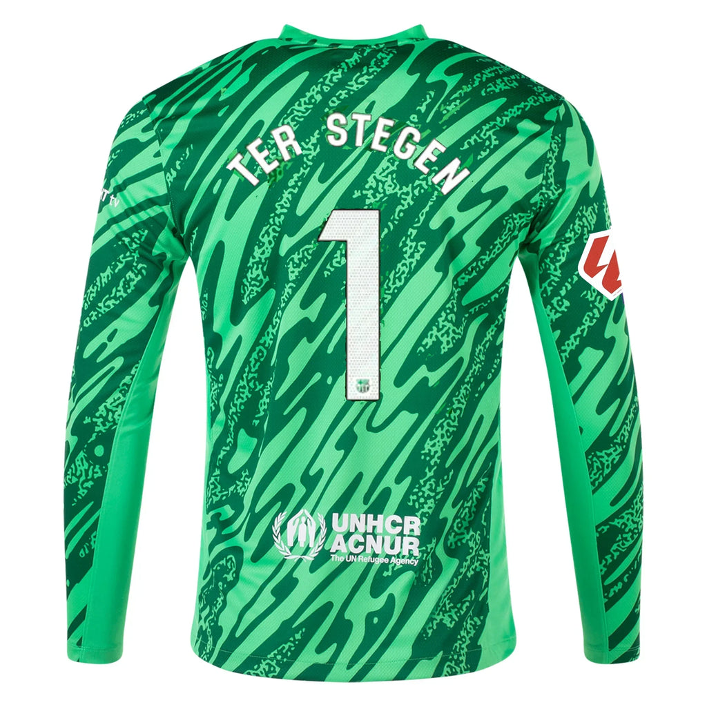 24/25 FC Barcelona Ter Stegen Long Sleeve Gk, L product image 2, provided for visual reference and product detail review