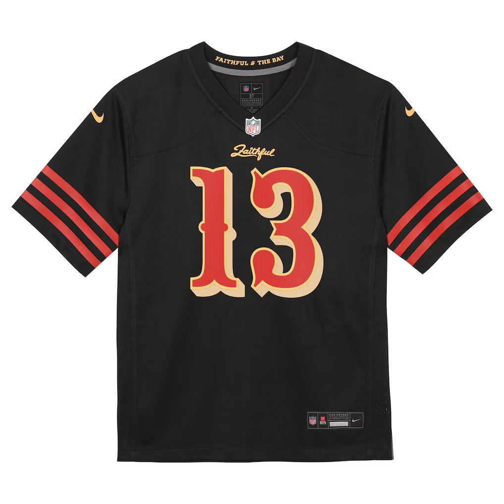Nike Toddler Brock Purdy San Francisco 49ers Rivalry Jersey product image 1, provided for visual reference and product