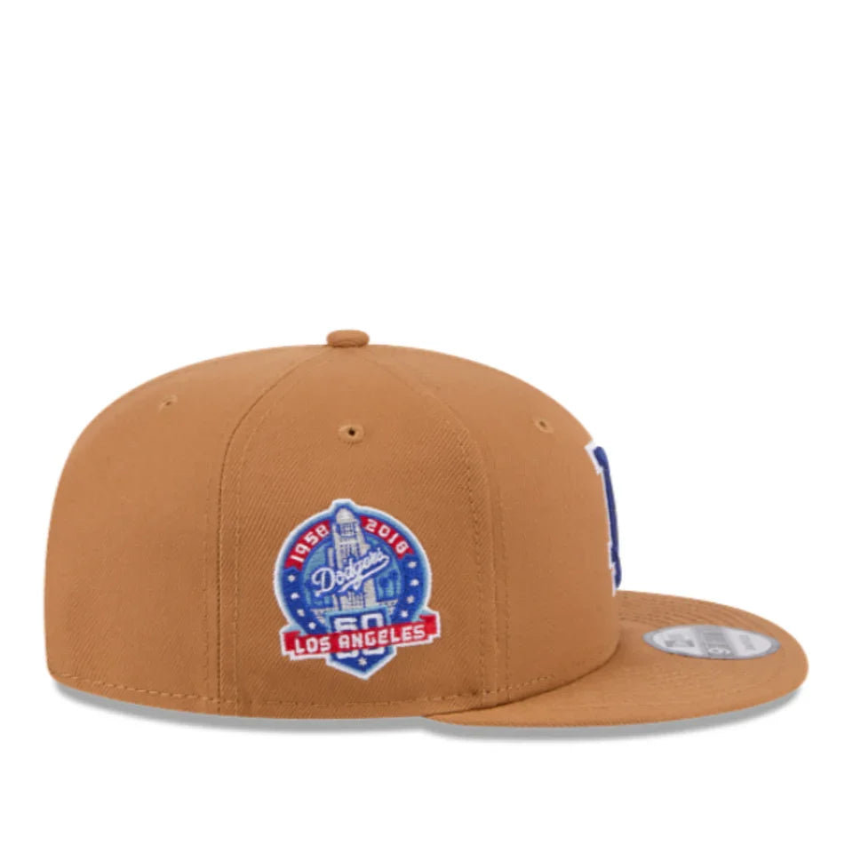 New Era Los Angeles Dodgers Color Pack 9FIFTY Snapback Hat-Light Bronze product image 3, provided for visual reference and