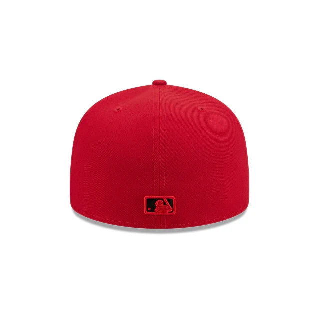 New Era Los Angeles Dodgers Basic 59FIFTY Fitted Hat - Scarlet product image 4, provided for visual reference and product