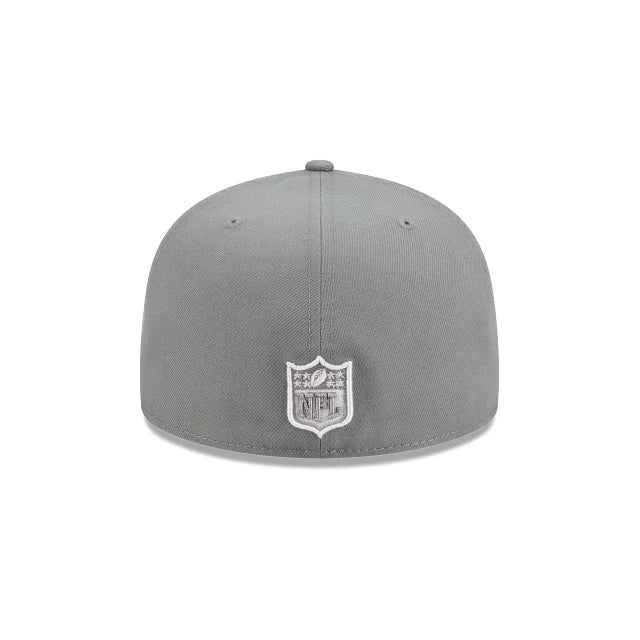 New Era Las Vegas Raiders 59FIFTY Fitted Hat - Grey product image 4, provided for visual reference and product detail review