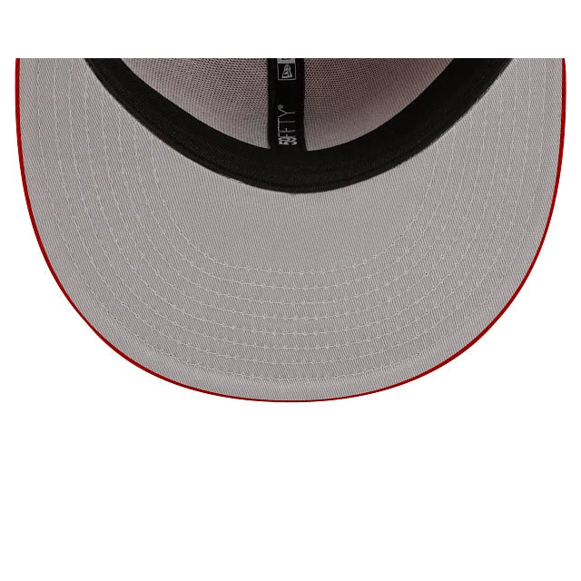 New Era San Diego Padres 59Fifty Basic Color Fitted Hat - Red/Black product image 1, provided for visual reference and