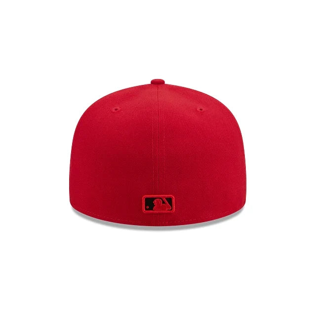New Era San Francisco Giants 59Fifty Basic Color Fitted Hat - Red/Black product image 4, provided for visual reference and