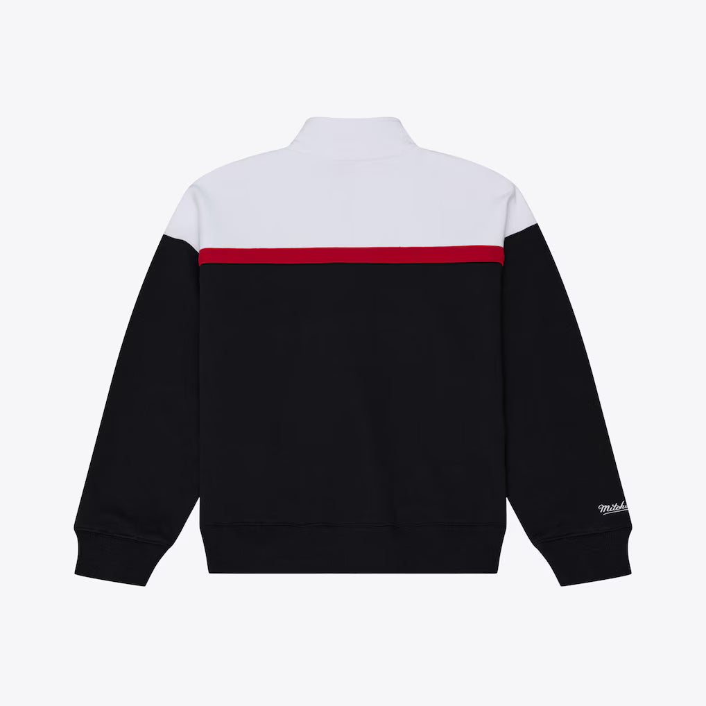 Mitchell & Ness Women San Francisco 49ers Head Coach Quarter-Zip Jacket - Black product image 2, provided for visual