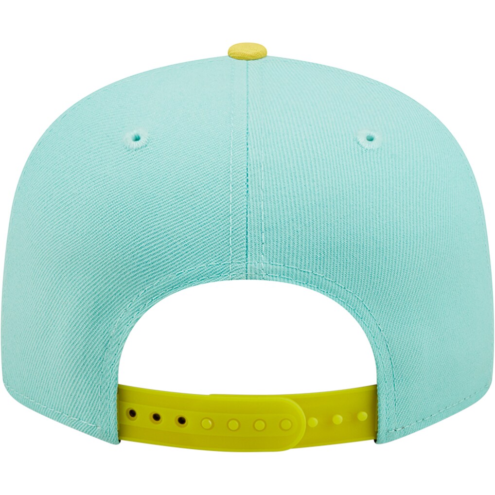 New Era Los Angeles Dodgers Color Pack Two-Tone 9FIFTY Snapback Hat-Turquoise/Yellow product image 4, provided for visual