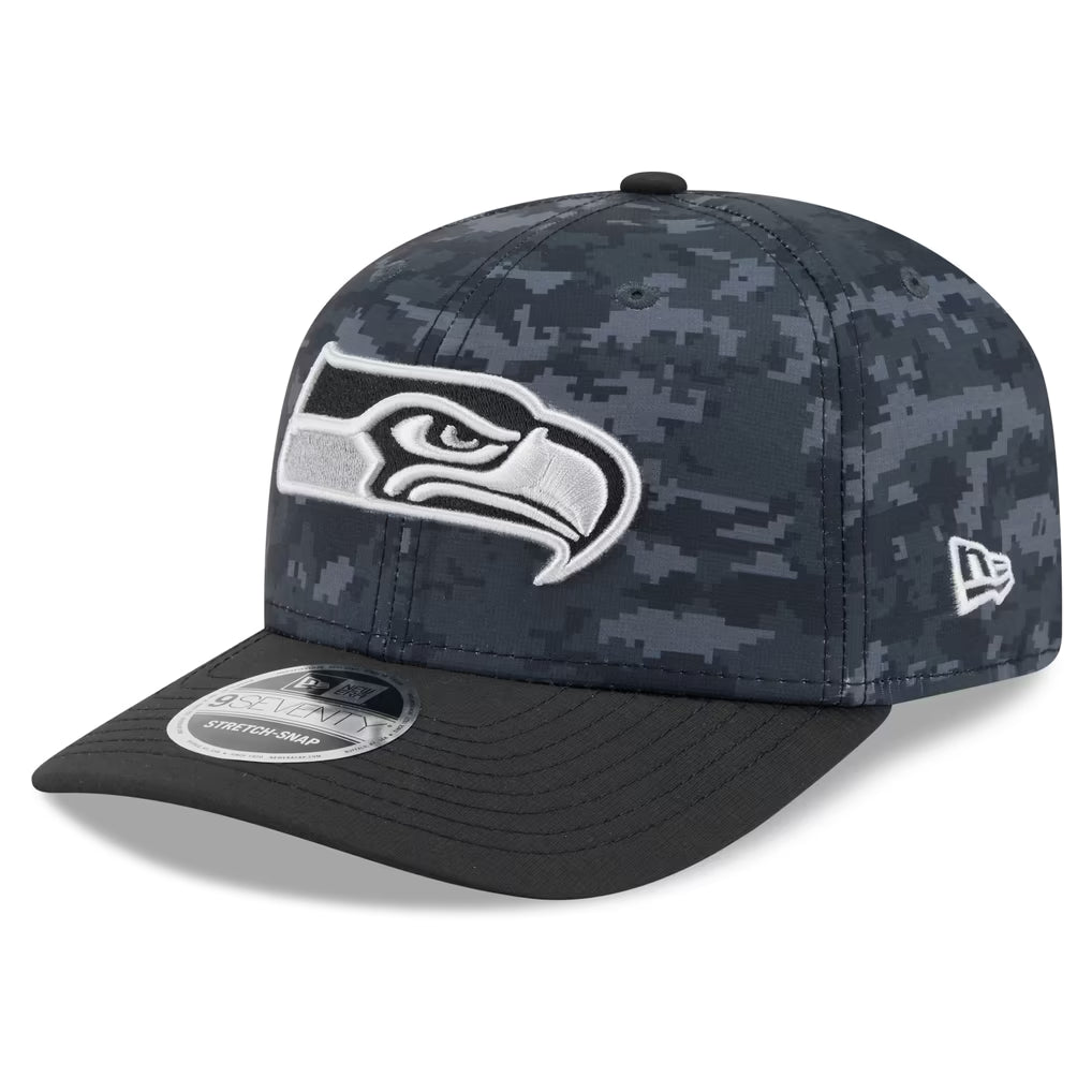 New Era Seattle Seahawks 2026 Salute to Service 9SEVENTY Stretch-Snap Hat product image 3, provided for visual reference and