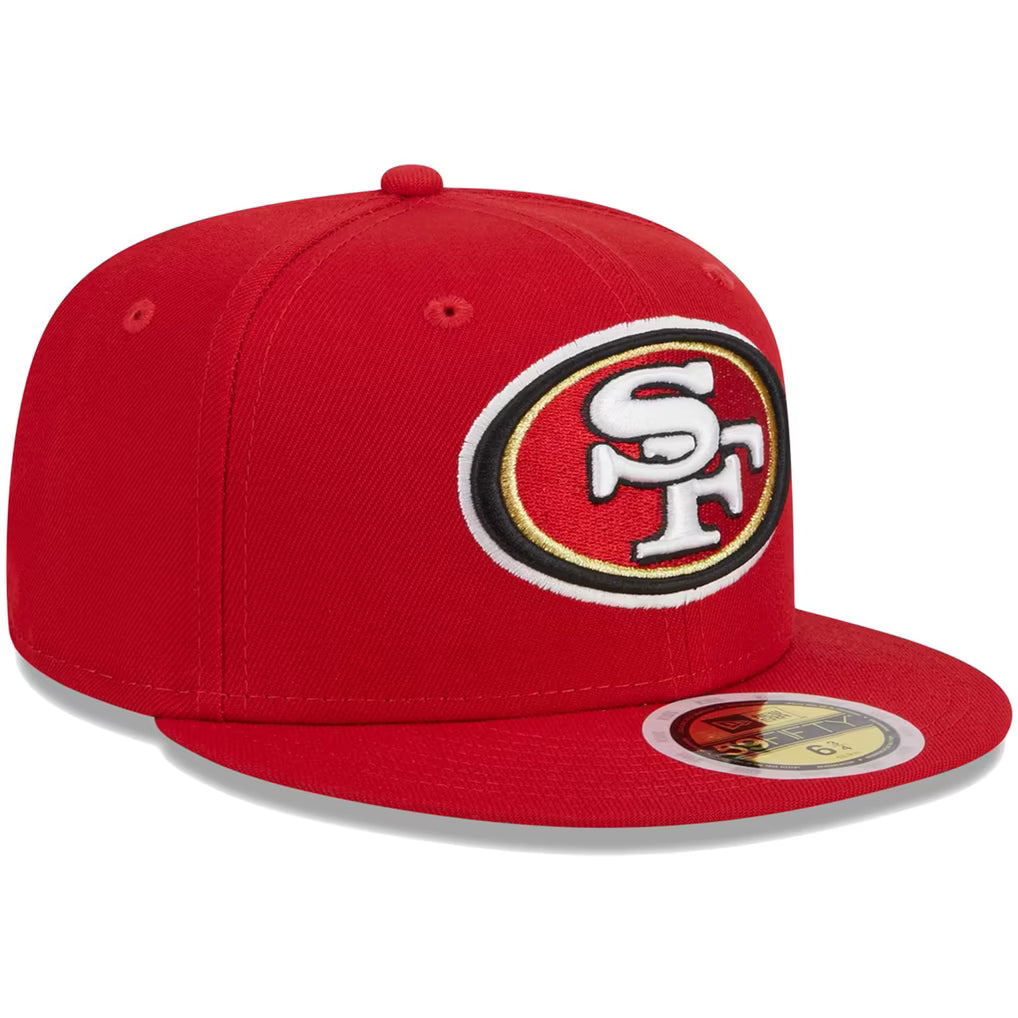 New Era Youth Scarlet San Francisco 49ers Main 59FIFTY Fitted Hat product image 2, provided for visual reference and product