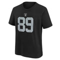 Nike Youth Las Vegas Raiders Logo Brock Bowers Player Name & Number T-Shirt product image 1, provided for visual reference
